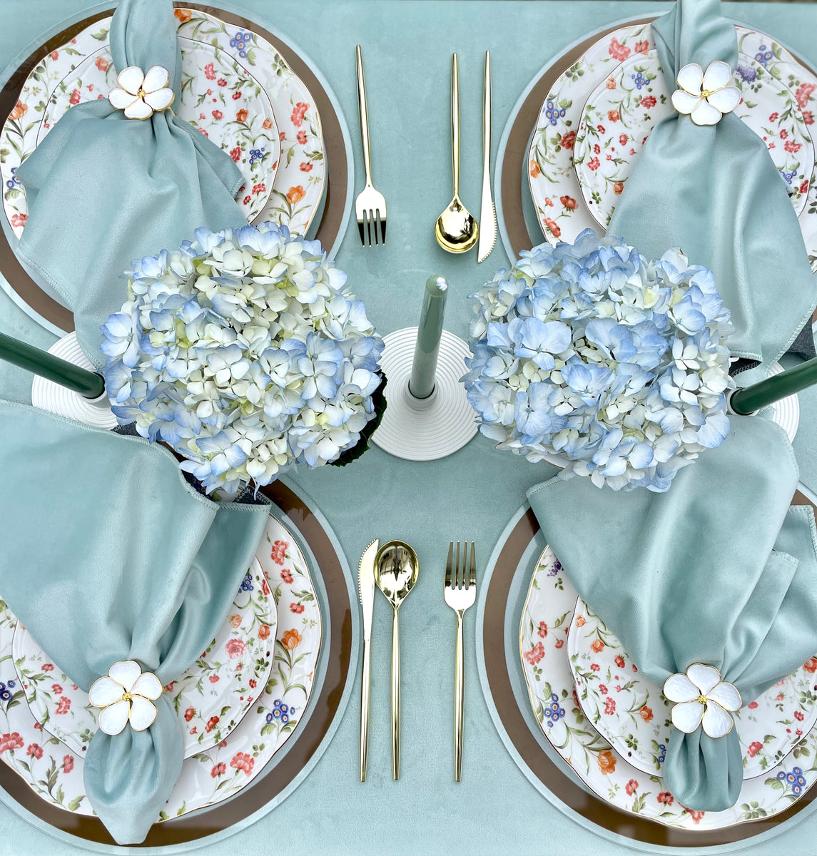 Velvet Mint tablecloth Elegance Fine Tableware