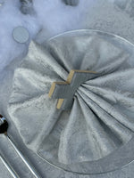 NEW! Silver Leaf Napkins (Pack of 6)