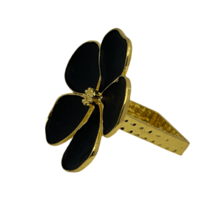 Black Flower - Set of 6
