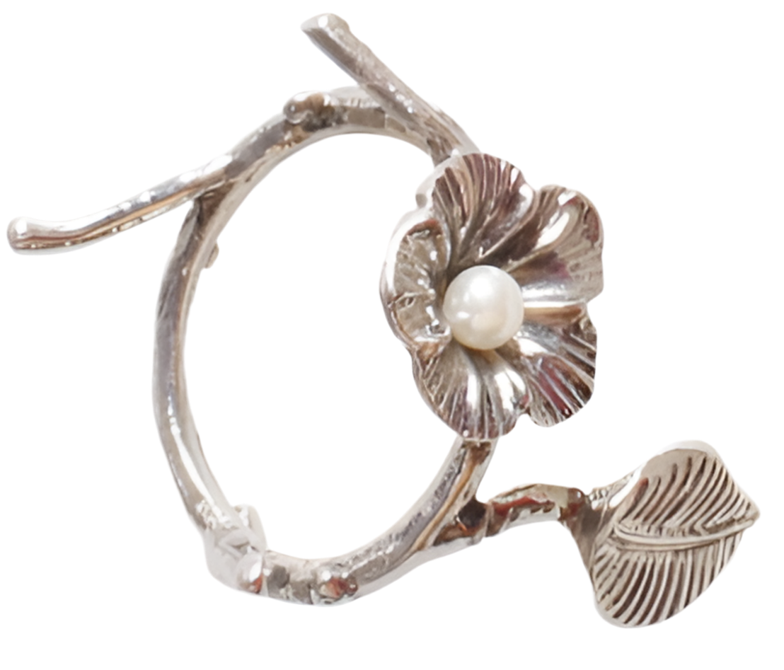 Silver branch - Set of 4