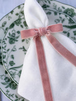 New! Luxe Velvet Bow Ring - set of 6