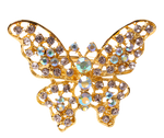 Gold Beaded Butterfly