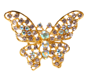 Gold Beaded Butterfly