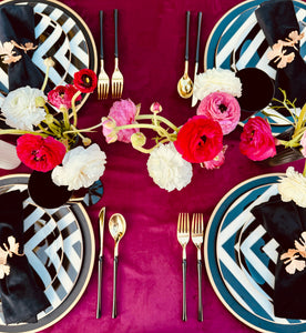 Velvet Bordeaux tablecloth