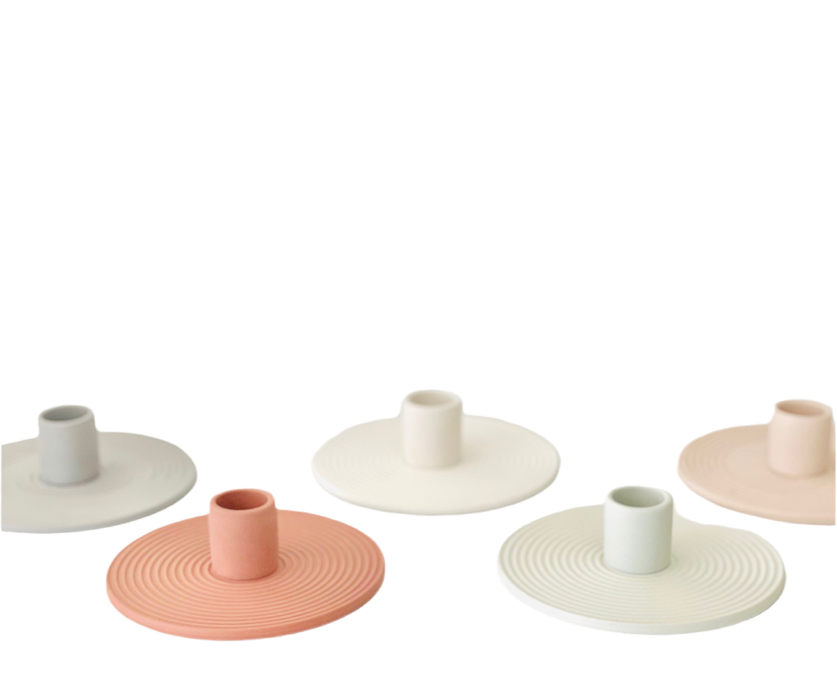 Ceramic Candle Holders - Set of 2