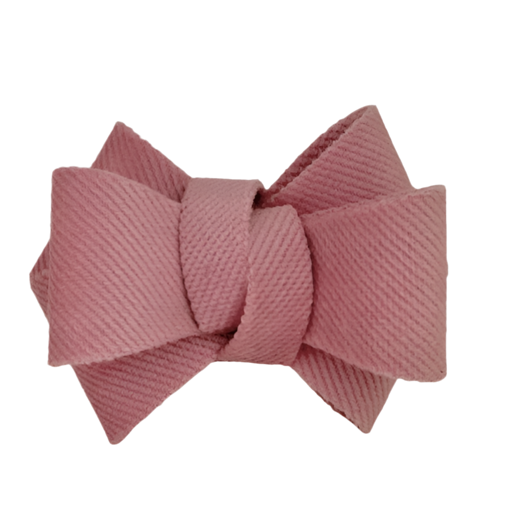 ROSE PINK bow ring - Set of 6