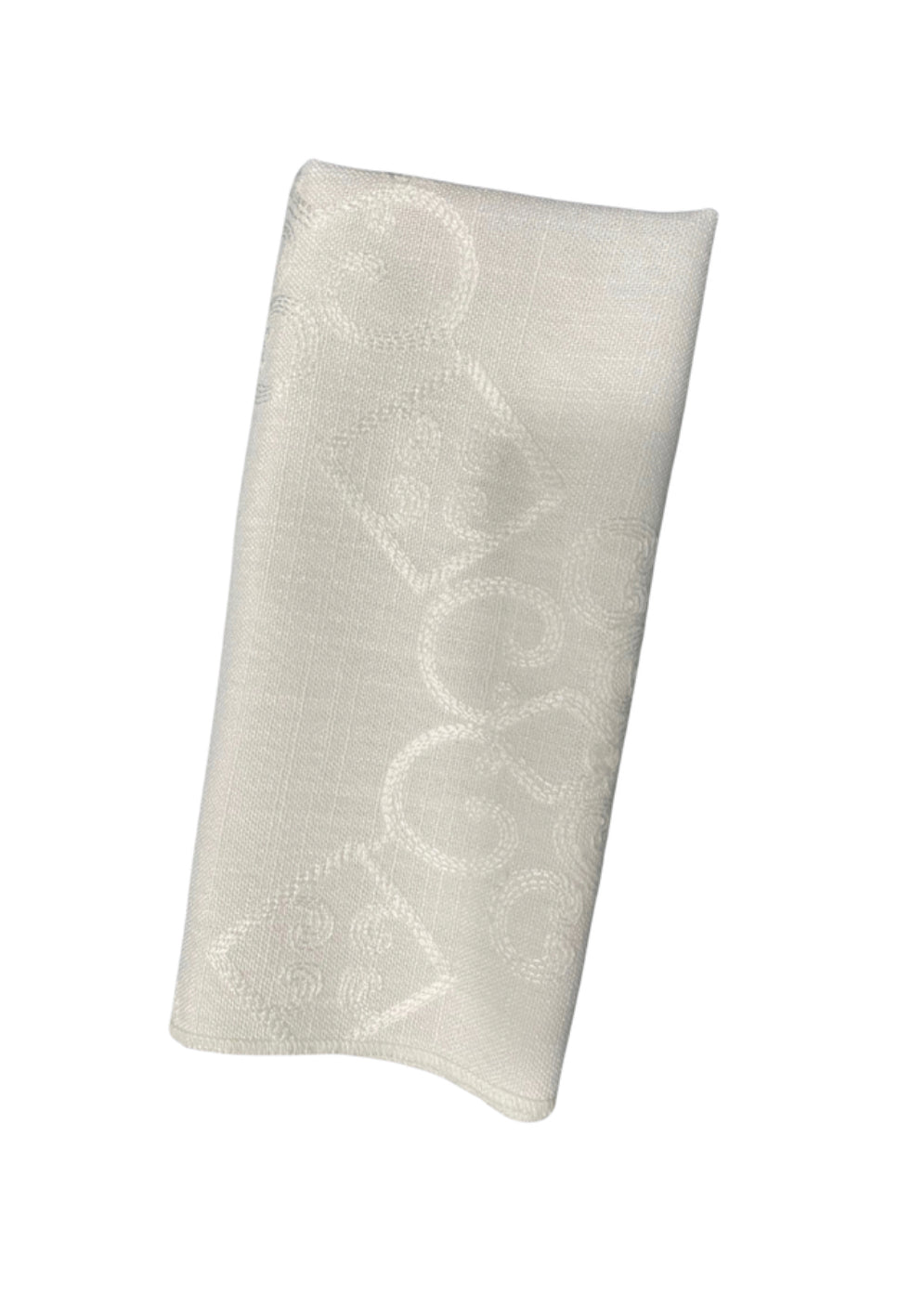 White Brocade Napkin - Pack of 6