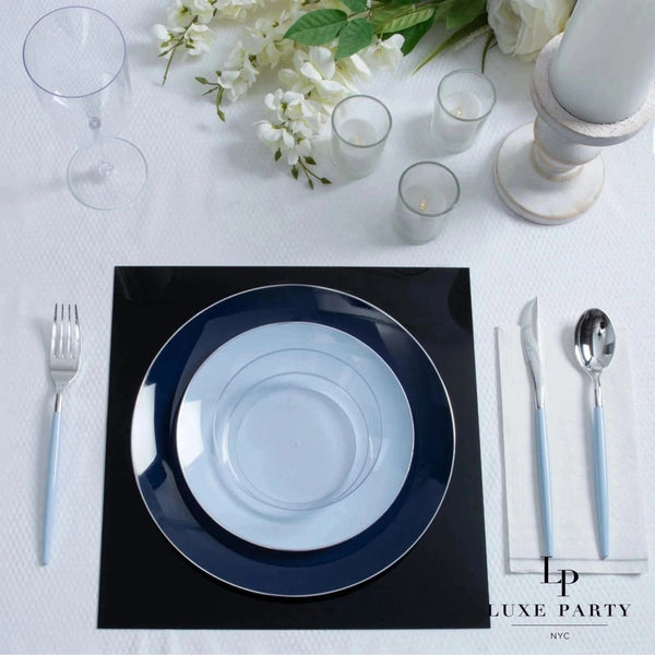 Mirrored charger plates sale