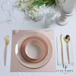 Rose gold wedding plates hotsell