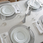 15 Silver Round Vinyl Placemat | 1 Placemat - Chargers