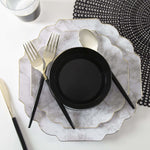 Accent Bowls Soup Bowls 14 Oz. Round Black • Gold Plastic Bowls | 10 Pack