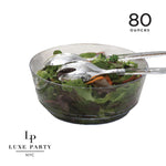 80 Oz. Round Clear Plastic Serving Bowls - Serving Bowl