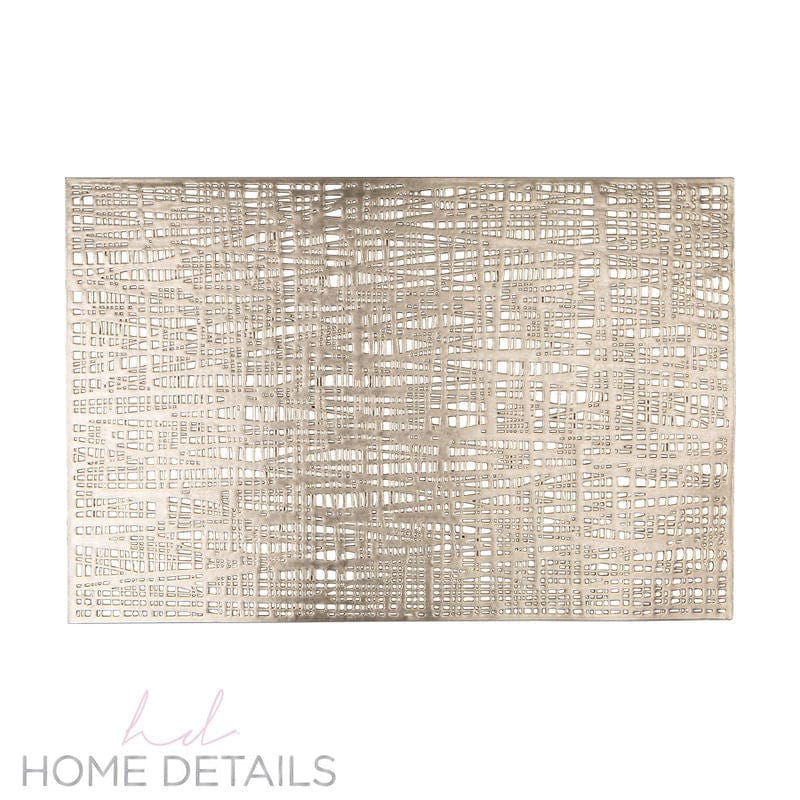 Santorini Placemats Home Details Barcelona Metallic Placemat in Gold