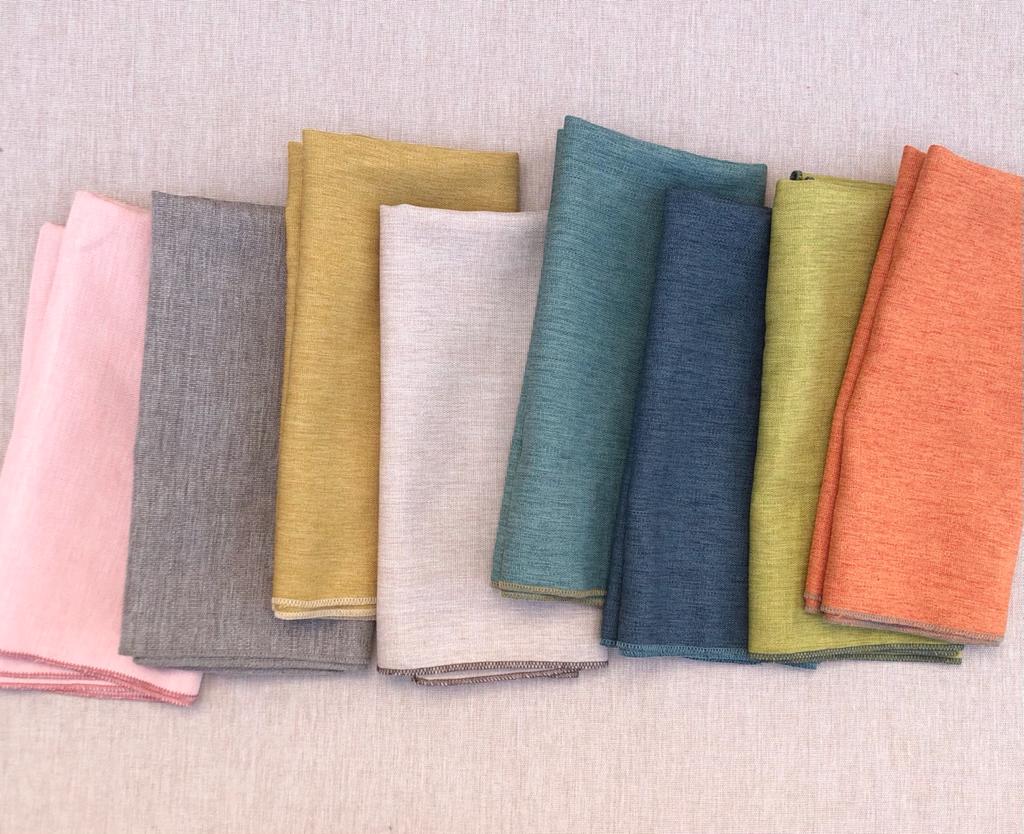 Faux Linen Napkins (Pack of 6)