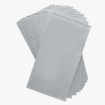 Luxe Party NYC Napkins 16 PK Grey with Silver Stripe Guest Paper Napkins