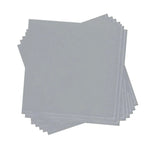Luxe Party NYC Napkins 20 Lunch Napkins - 6.5" x 6.5" Grey with Silver Stripe Paper Napkins - 3 available sizes