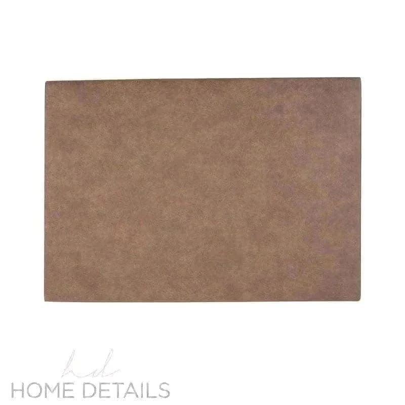 Leather Placemat Placemats Home Details Faux Leather Double Sided Placemat in Brown