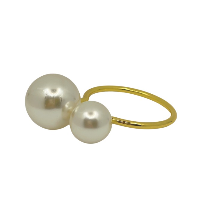 Pearl Ring - Set of 6 - Available in 6 colors