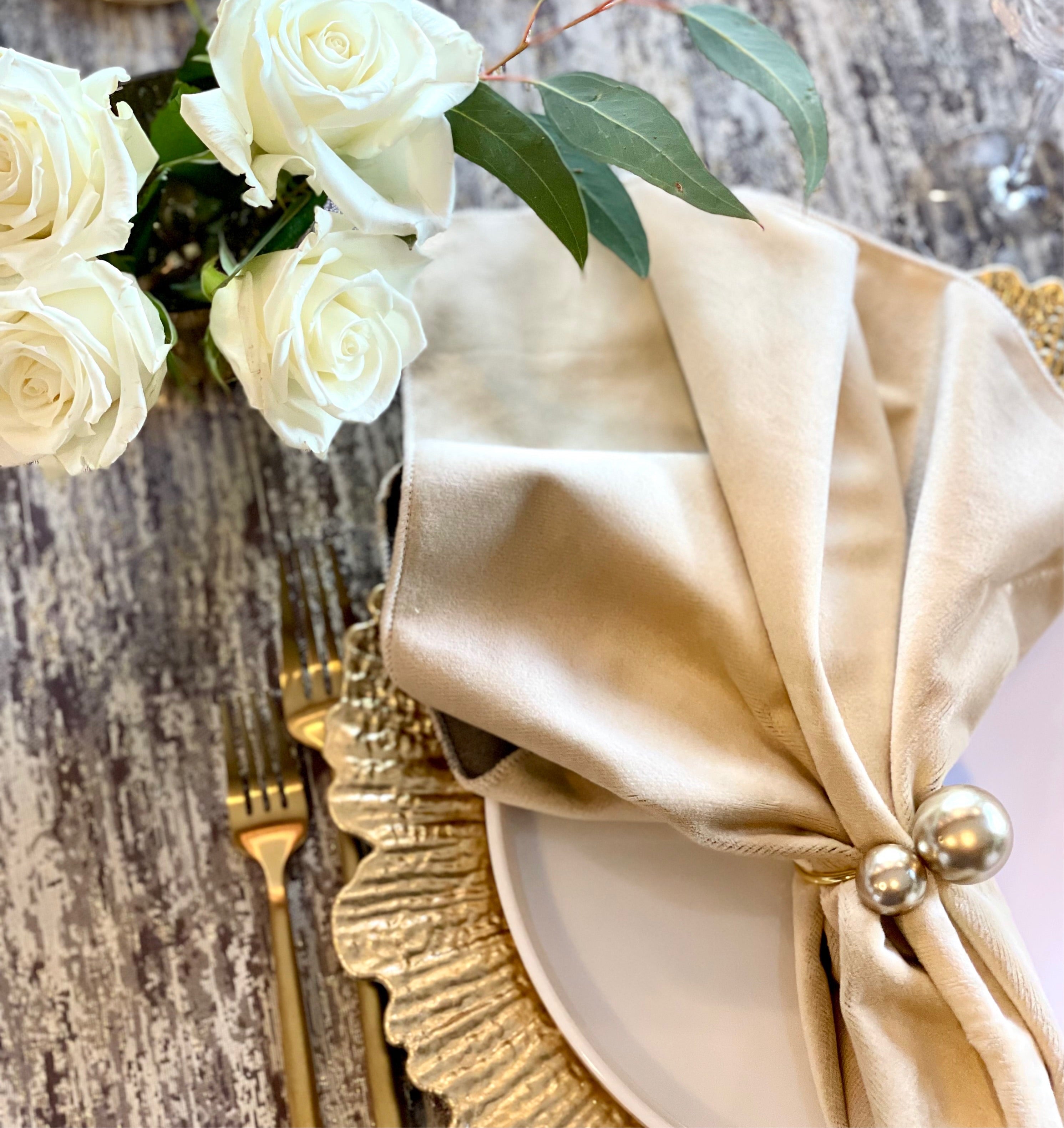 Velvet Taupe Napkin (pack of 6)