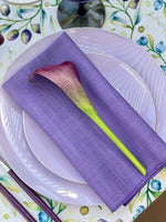 Purple Burlap Napkin - Pack of 6