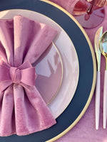 MAUVE bow ring - Set of 6