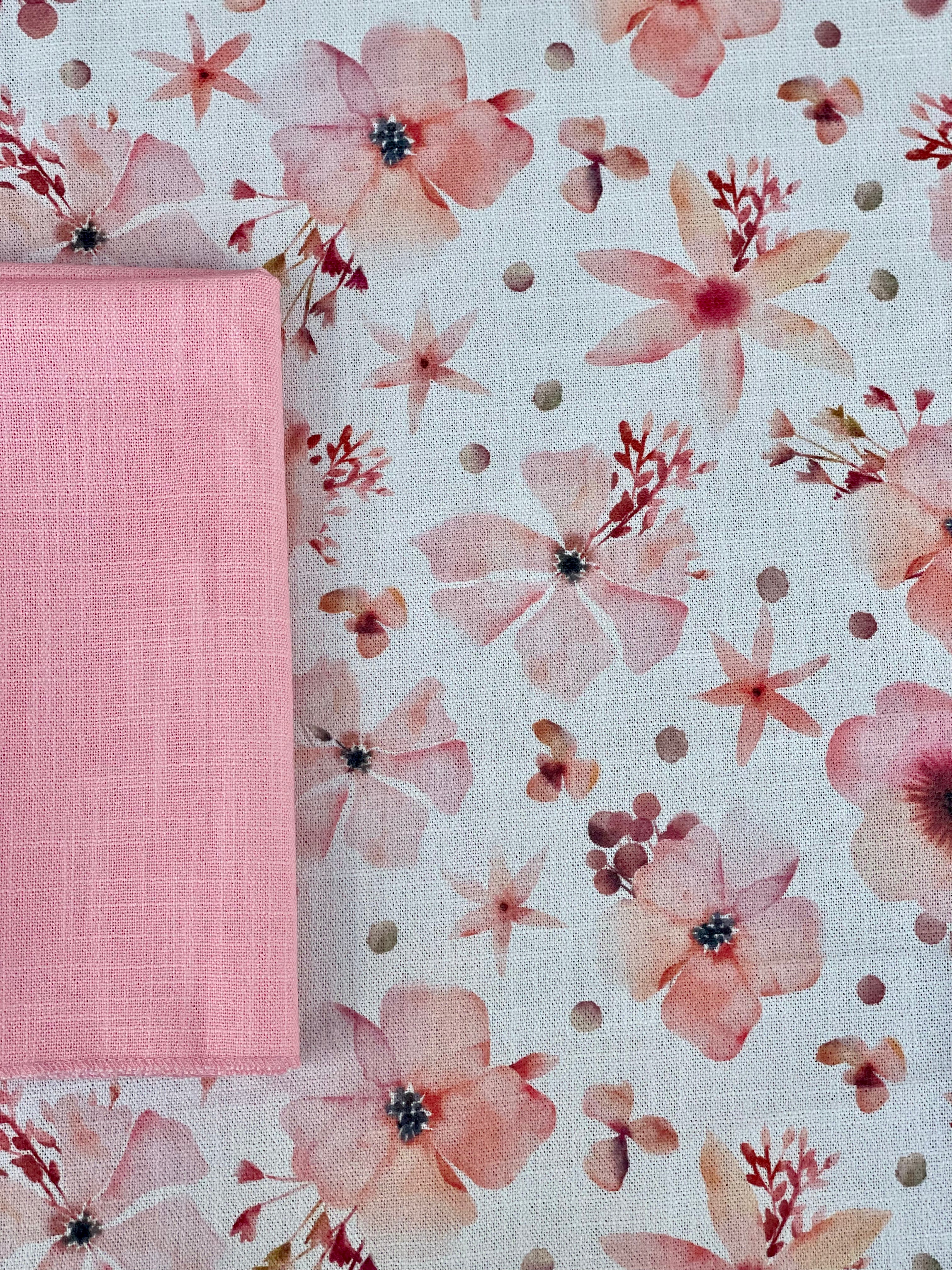 Pink pastel Burlap Napkin - Pack of 6 - 25% Off
