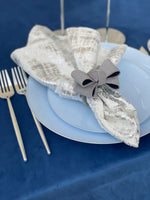 GREY bow ring - Set of 6