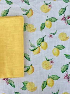 Yellow Burlap Napkin - Pack of 6