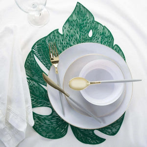 The Leaf Placemats Leaf Shape Placemat in Green