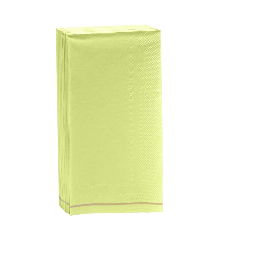 Luxe Party NYC Napkins 16 PK Lime with Gold Stripe Guest Paper Napkins