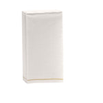 Luxe Party NYC Napkins 16 PK Linen with Gold Stripe Guest Paper Napkins