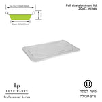 Luxe Party Chargers 50PK- Full Size Aluminum Foil Lid 20x13" 55g