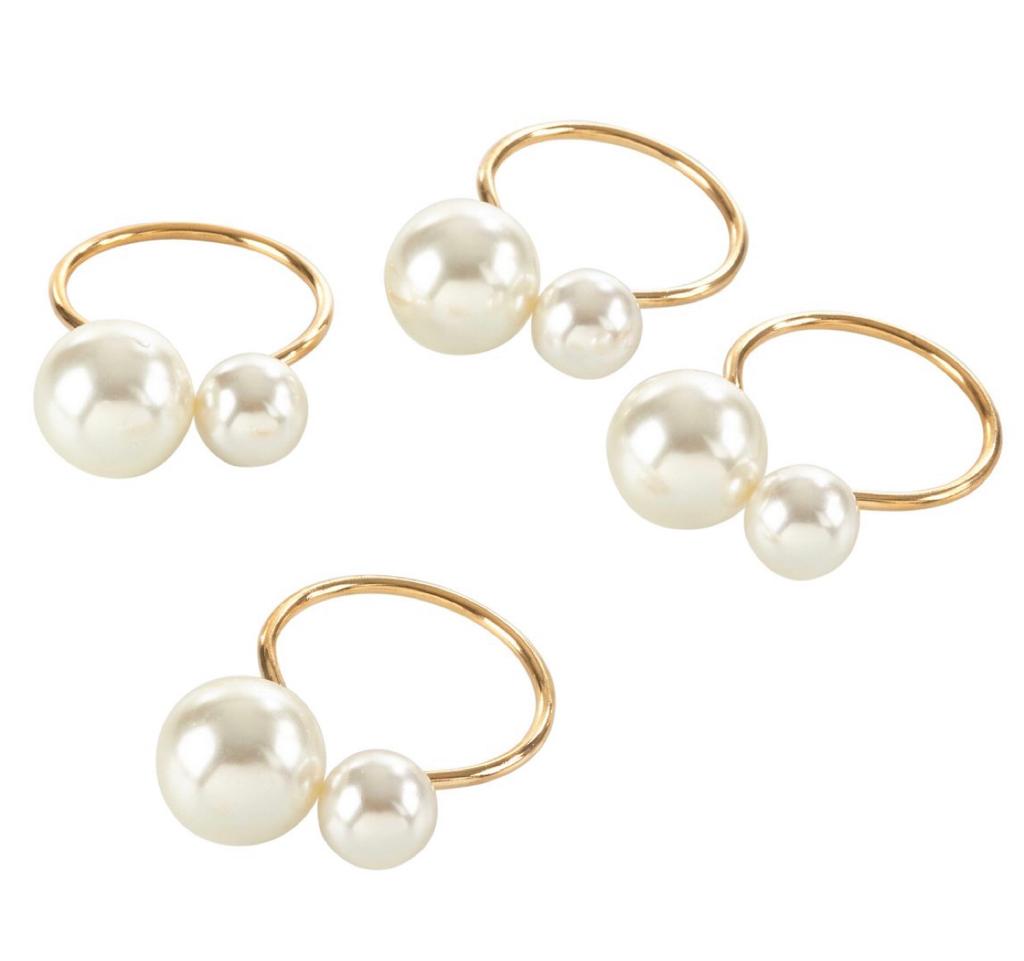 Pearl Ring - Set of 6 - Available in 6 colors