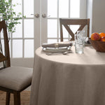 Premium Burlap Waterproof Polyester Tablecloth - Clear Tablecloths