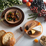 Round Latte • Gold Plastic Plates | 10 Pack - Plastic Plates