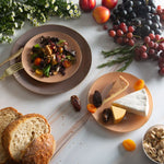 Round Truffle • Gold Plastic Plates | 10 Pack - Plastic Plates
