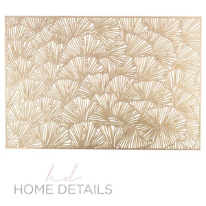 Shell Placemats Shell Laser Cut Placemat in Gold