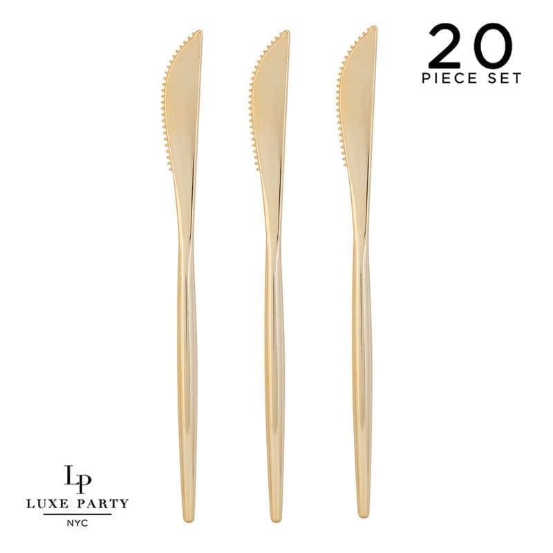 Chic Chic Knives Chic Round Gold Knives | 20 Pieces