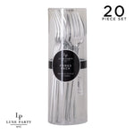 Chic Chic Forks Solid Round Silver Forks | 20 Pieces