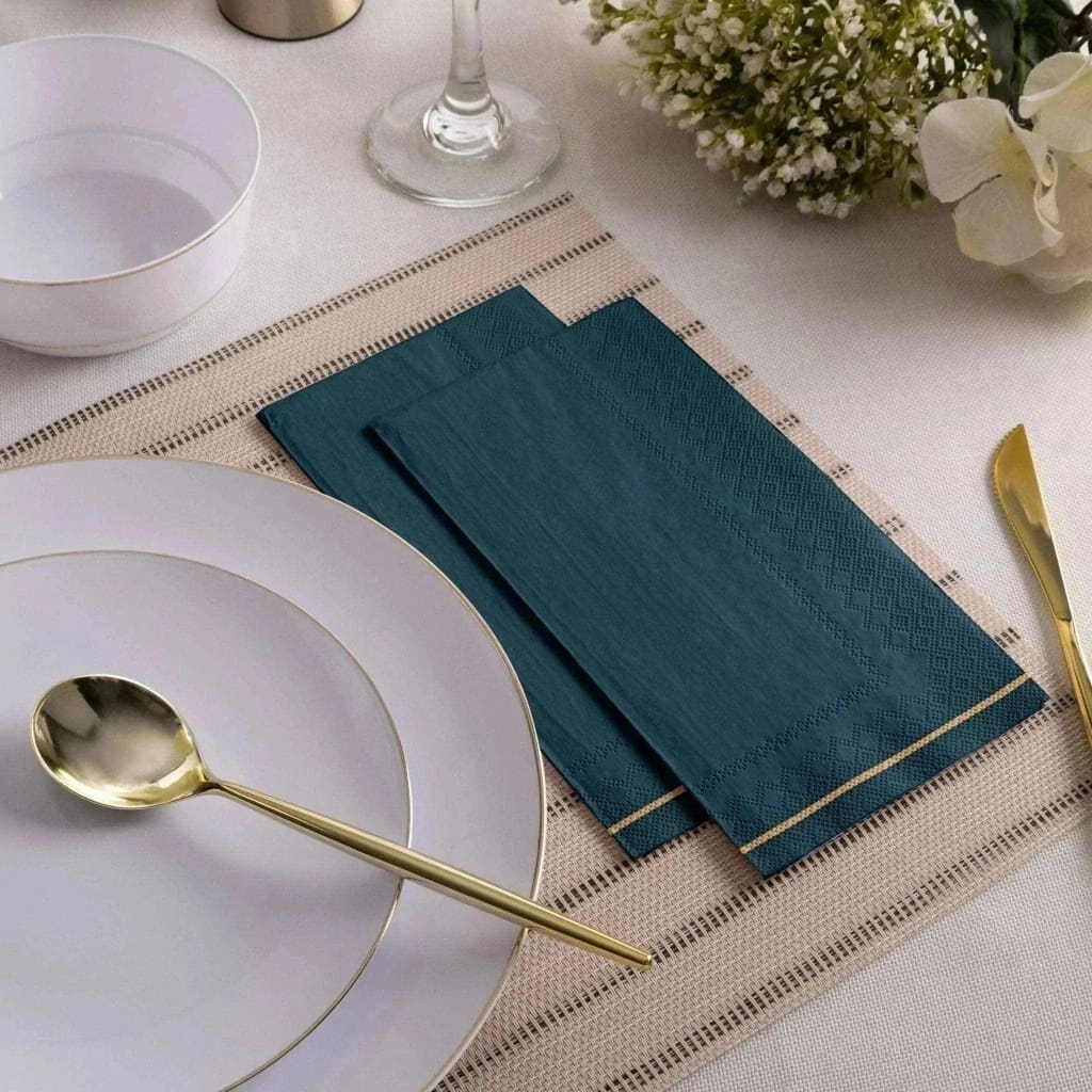 https://www.elegancetableware.com/cdn/shop/products/teal-with-gold-stripe-guest-paper-napkins-16-dinner-4-25-x-7-75-trim-p-lx-n200-solid-luxe-party-nyc-156.jpg?v=1693928350