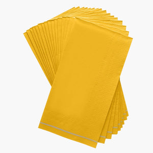 Luxe Party NYC Napkins 16 PK Yellow with Gold Stripe Guest Paper Napkins